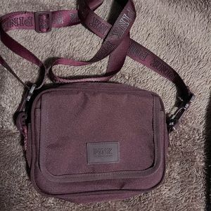 PINK CROSSBODY BURGUNDY BAG